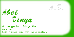 abel dinya business card